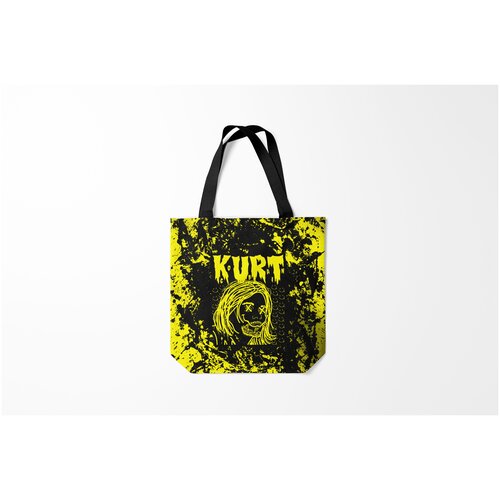 фото Сумка-шоппер / 40х40 см / рок / kurt cobain nirvana 9 burnettie