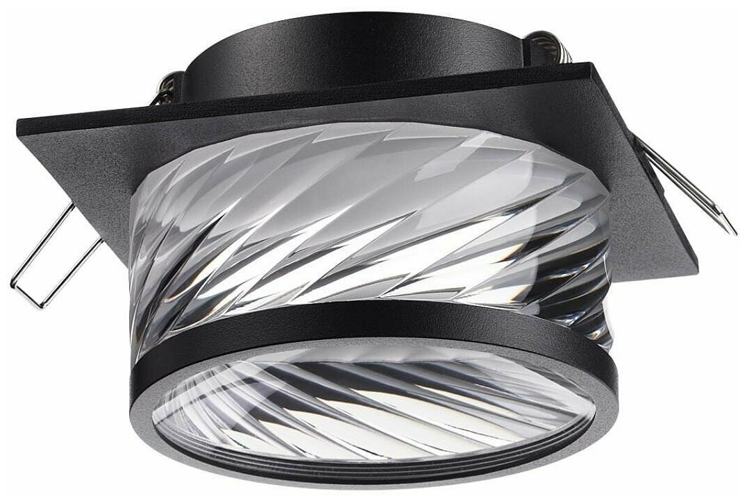 Встраиваемый светильник Novotech Gem 370920, GU10, 9Вт, кол-во ламп:1шт, Черный