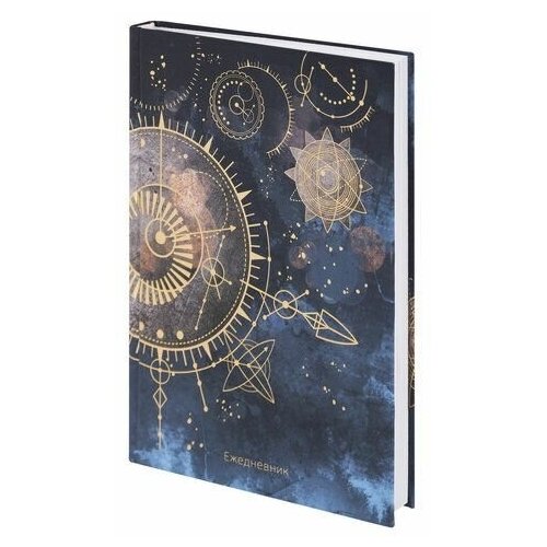 Ежедневник недатированный А5 (145х215 мм), ламинированная обложка с фольгой, 128 л, STAFF, Astrology, 113519
