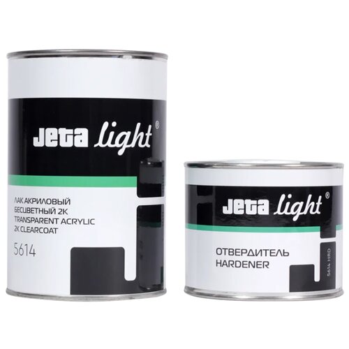 Лак акриловый 2K бесцветный Jeta Light 1л + 0,5 отвердителя ( комплект)