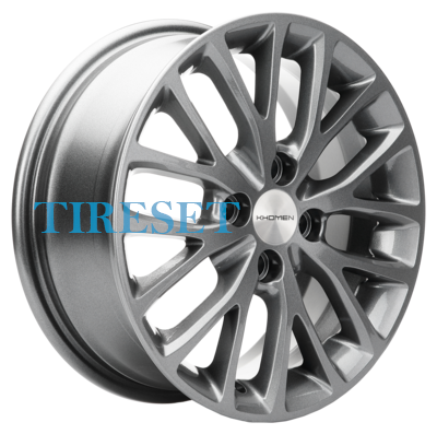 Khomen wheels khw1507 6х15 5х100 ет38 d57.1 gray-fp