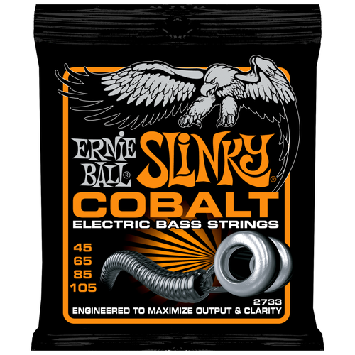 фото Ernie ball 2733 струны для бас-гитары cobalt bass hybrid slinky