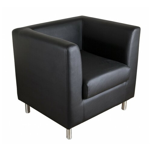 фото Диван офисный gruppo 396 опус кресло, искусственная кожа, цвет черный ecotex 3001