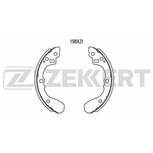 Колодки Торм Бараб Задн ZEKKERT BK4257