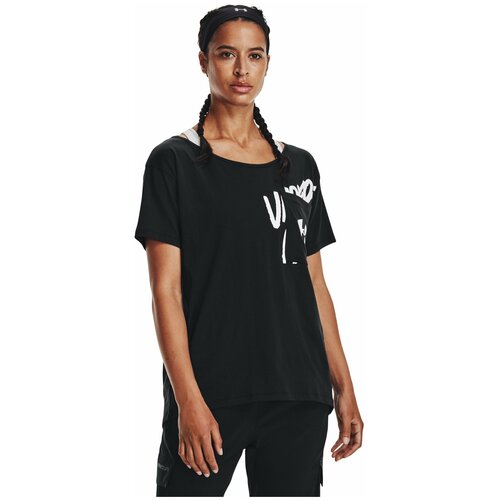 фото Футболка under armour lve overszed graphic wm tee черный md 1366132-001