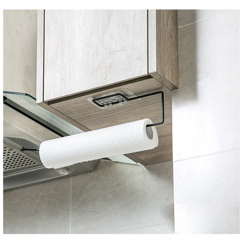 Держатель для бумажных полотенец, органайзер для кухни,держатель кухонный,подвесной на полку,держатель для бумаги,фольги,пакетов, крючки самоклеящиеся