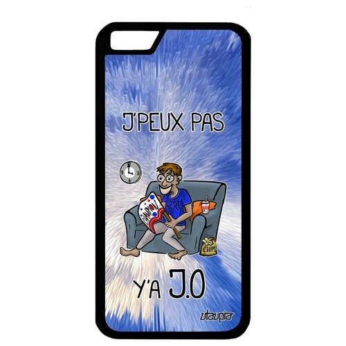 фото Защитный чехол на телефон // apple iphone 6s // "не могу - олимпийские игры!" надпись картинка, utaupia, голубой