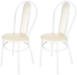 Комплект стульев (2штуки) KETT-UP Сицилия, KU191.1П, цвет белый / жемчуг