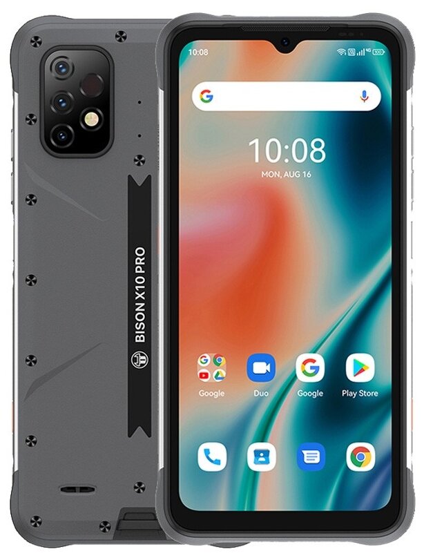 Смартфон UMIDIGI Bison X10 Pro 4/128 ГБ, серый