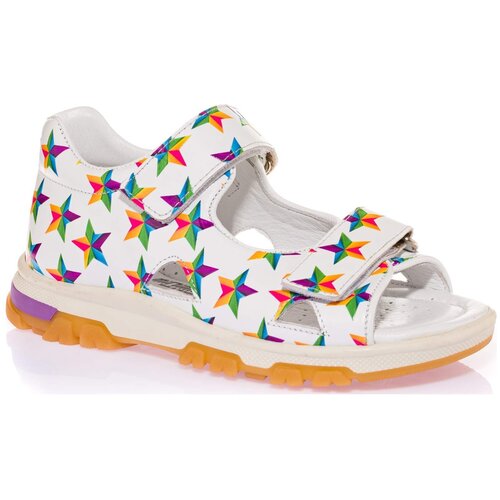 фото Сандалии minimen, ж цвет белый-принт-разноцветные-звезды, размер 29