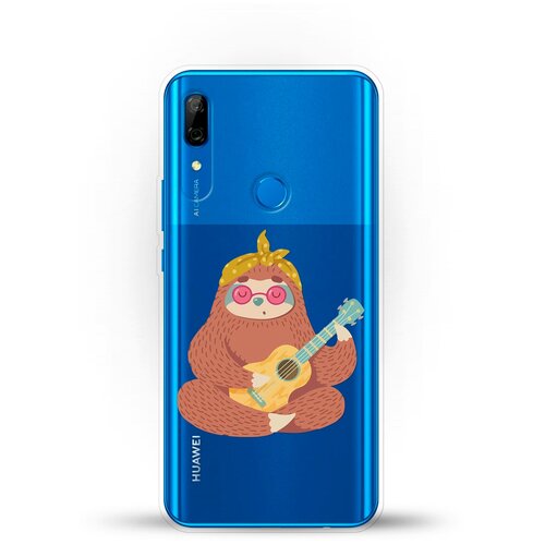 фото Силиконовый чехол лама с гитарой на huawei p smart z andy & paul