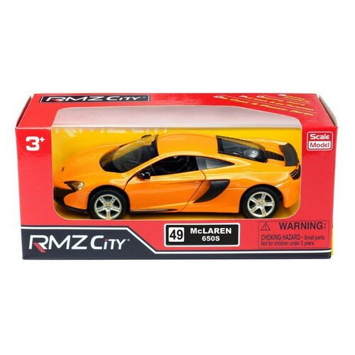 Машинка металлическая Uni-Fortune RMZ City 1:32 McLaren 650S, инерционная, 2 цвета (желтый, синий)