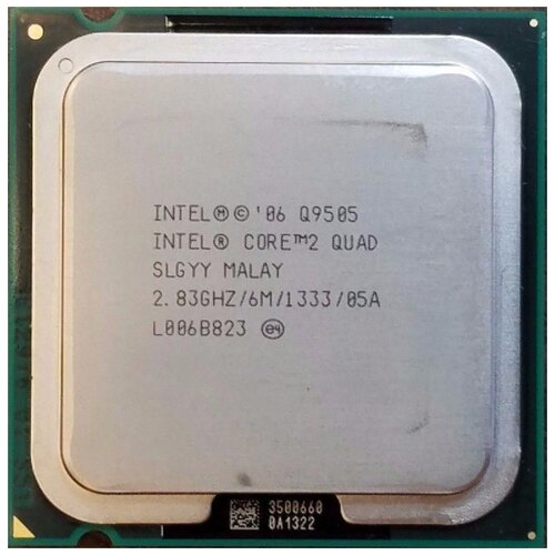 Процессор Intel Core 2 Quad Q9505 Yorkfield LGA775, 4 x 2833 МГц, OEM процессор intel core 2 quad q8300 yorkfield lga775 4 x 2500 мгц oem