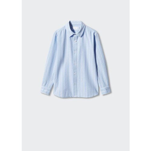 фото Рубашка mango, размер 122, голубой
