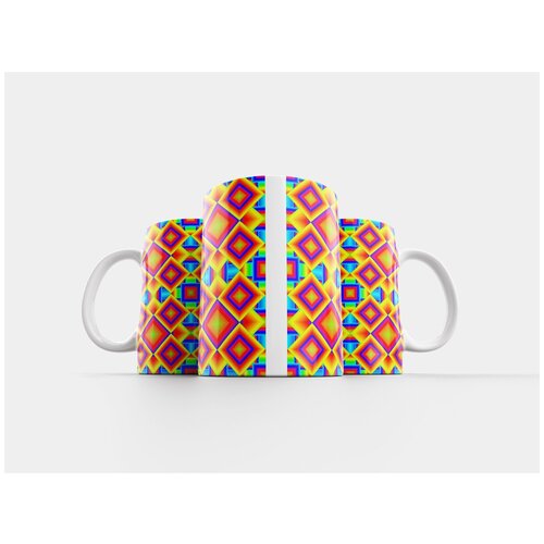 фото Кружка "геометрический, красочный, кафельная плитка" 320 мл lotsprints
