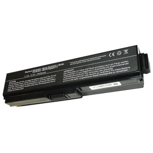 фото Аккумуляторная батарея усиленная для ноутбука toshiba pabas229 (8800-9600mah) sino power