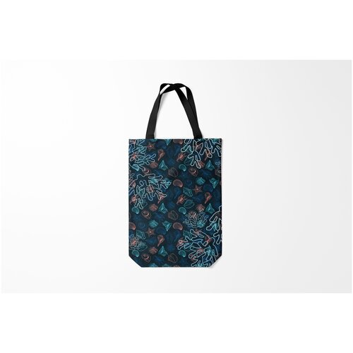 фото Сумка-шоппер / 31х42 см / популярные иллюстрации / ракушки burnettie