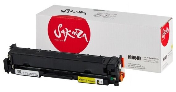Картридж Sakura Printing CRG054HY для Canon i-SENSYS LBP 621Cw/ 623Cdw, MF 641Cw/ 643Cdw/ 645Cx, желтый, 2300 к.