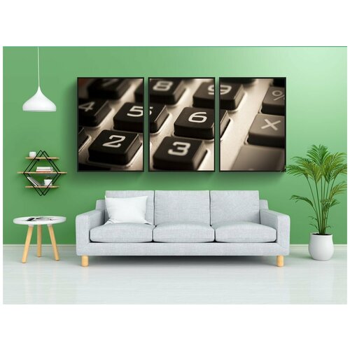 фото Набор модулных постеров для интерьера "калькулятор, цифры, учет" 60x90 см. в тубусе, без рамки lotsprints