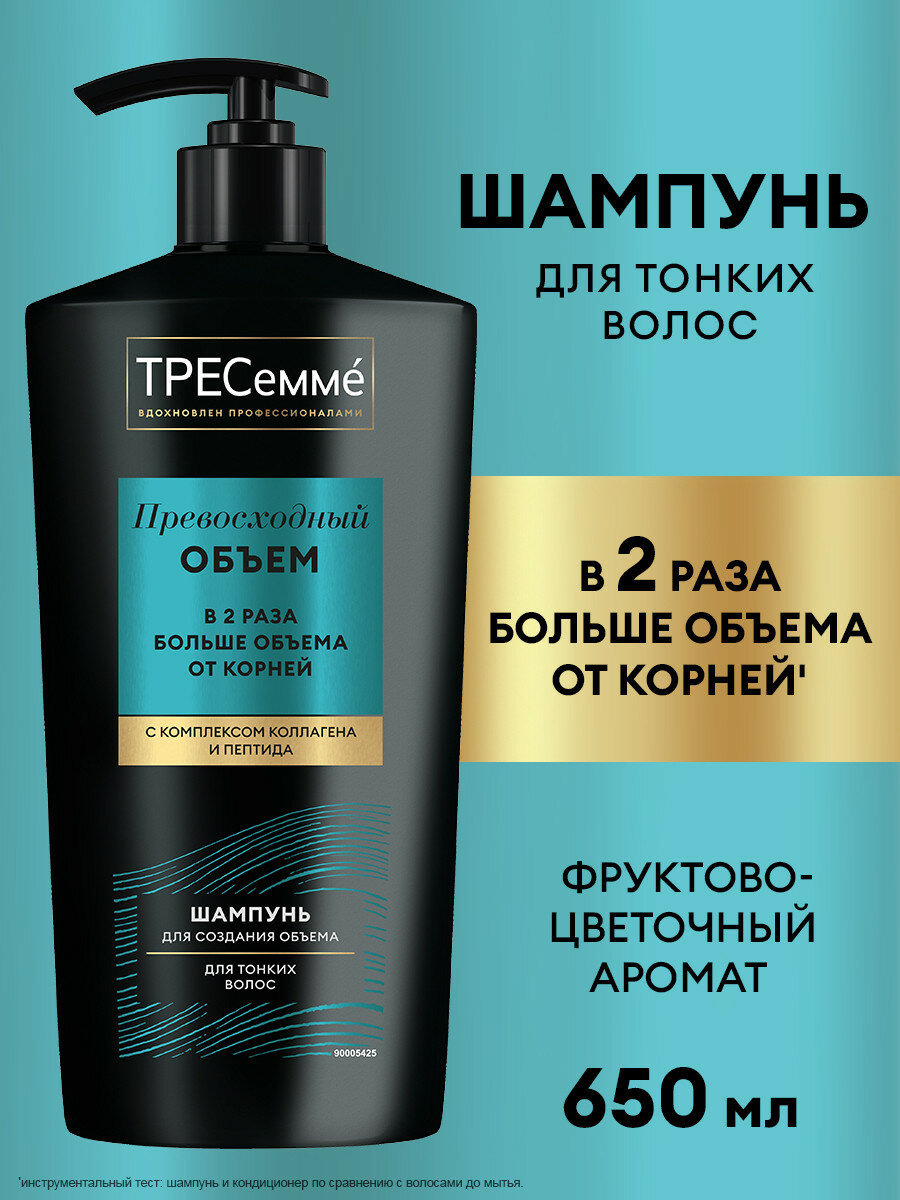 Шампунь для волос женский ТРЕСеммé Beauty-Full Volume для создания объёма 650 мл