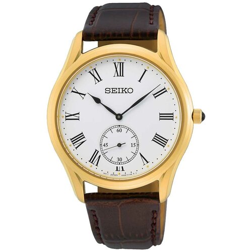 Наручные часы SEIKO Наручные часы Seiko SRK050P1, золотой, коричневый