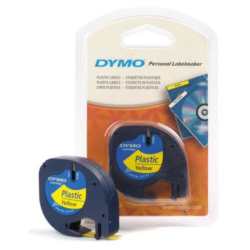 Картридж ленточный Dymo LT S0721620 черный/желтый для Dymo картридж dymo 18483