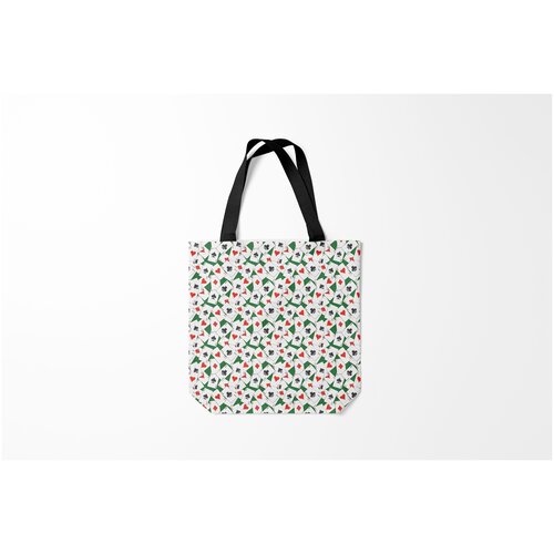 фото Сумка-шоппер / 40х40 см / геймерам / покер тузы burnettie