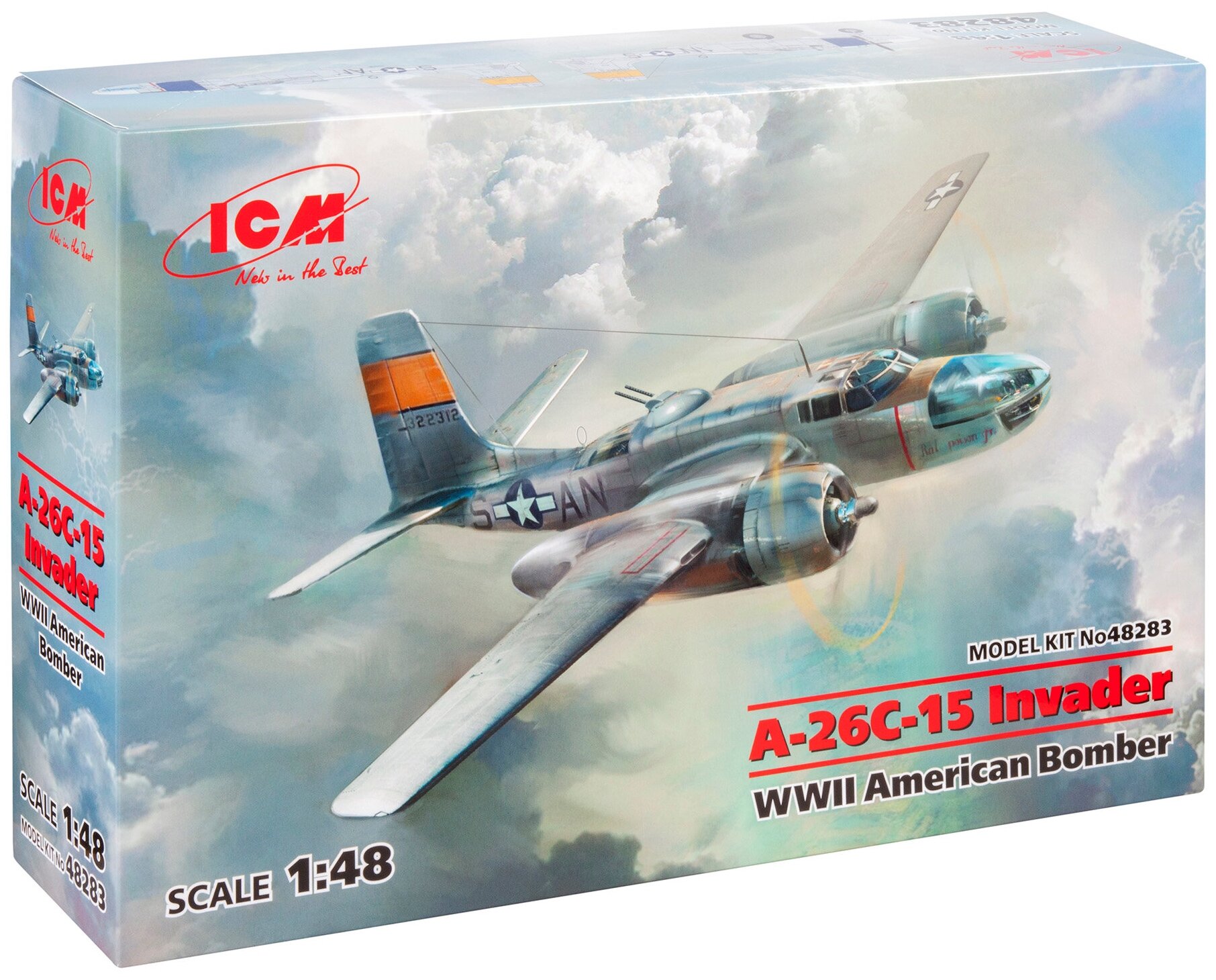 Сборная модель самолета А-26С-15 (A-26С-15 Invader) 48283 ICM 1:48