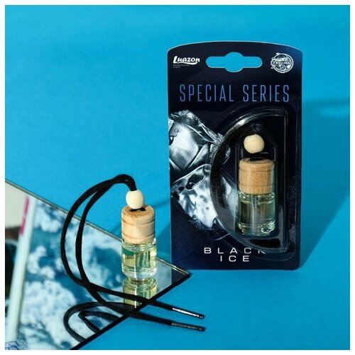 фото Ароматизатор на зеркало в бутылочке "черный лед" сима-ленд