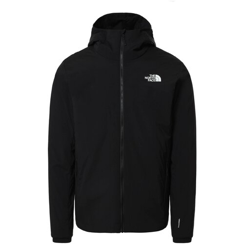 Туристическая куртка The North Face, средней длины, силуэт прямой, регулируемый край, без карманов, несъемный капюшон, водонепроницаемая, размер M, черный