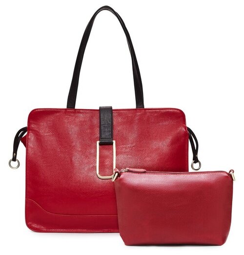 Комплект сумок планшет Senorita, фактура рельефная, зернистая, красный