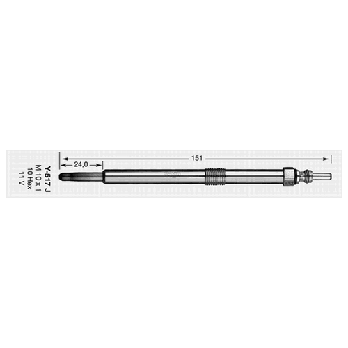 NGK-NTK 91766 Свеча накаливания NISSAN INTERSTAR c бортовой платформой/ходовая часть dCi 100 2004/02=>