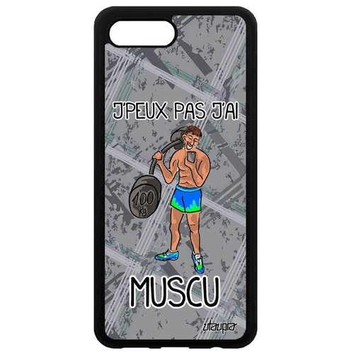 фото Новый чехол на телефон // honor 10 // "не могу - у меня бодибилдинг!" качок повод, utaupia, серый