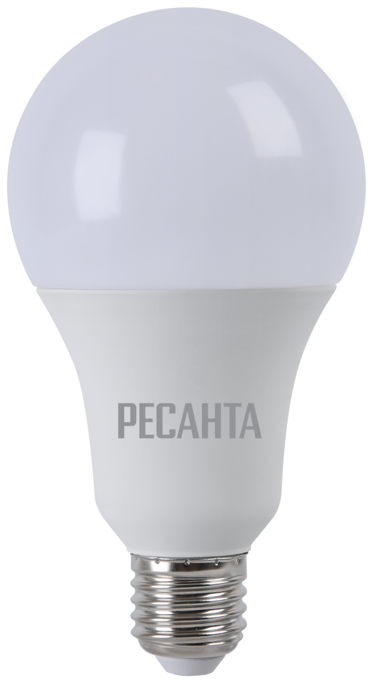 Лампа светодиодная LL-R-A80-20W-230-3K-E27 (груша, 20Вт, тепл., Е27) Ресанта