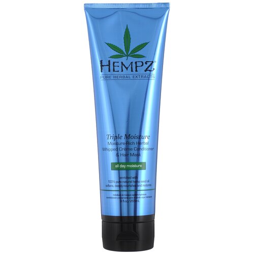 Кондиционер hempz triple moisture - rich herbal whipped creme conditioner  hair mask