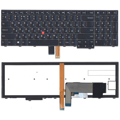 Клавиатура для ноутбука Lenovo ThinkPad Edge E531 E540 черная с подсветкой 3267₽