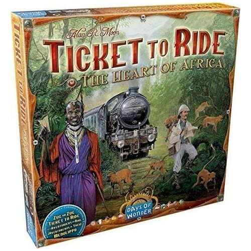 Дополнение (новое игровое поле) для настольной игры Days of Wonder Ticket to Ride - Map Collection 3: The Heart of Africa - на английском языке