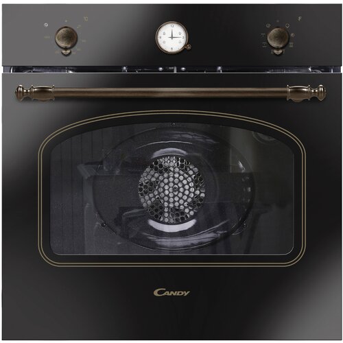 Духовой шкаф электрический CANDY FCC614GHE черныйбронза ретро аналогтаймер 1528000₽