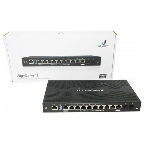 Маршрутизатор Ubiquiti EdgeRouter 12 10xGbLAN 2xSFP PoE 5797100₽