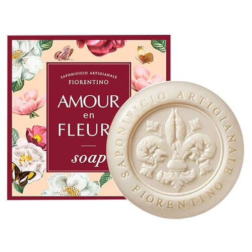 Новая Заря Женский Любовь в цветах (Amour en fleurs) Мыло туалетное в футляре 100г средства для ванной и душа новая заря мыло туалетное любовь в цветах amour en fleurs