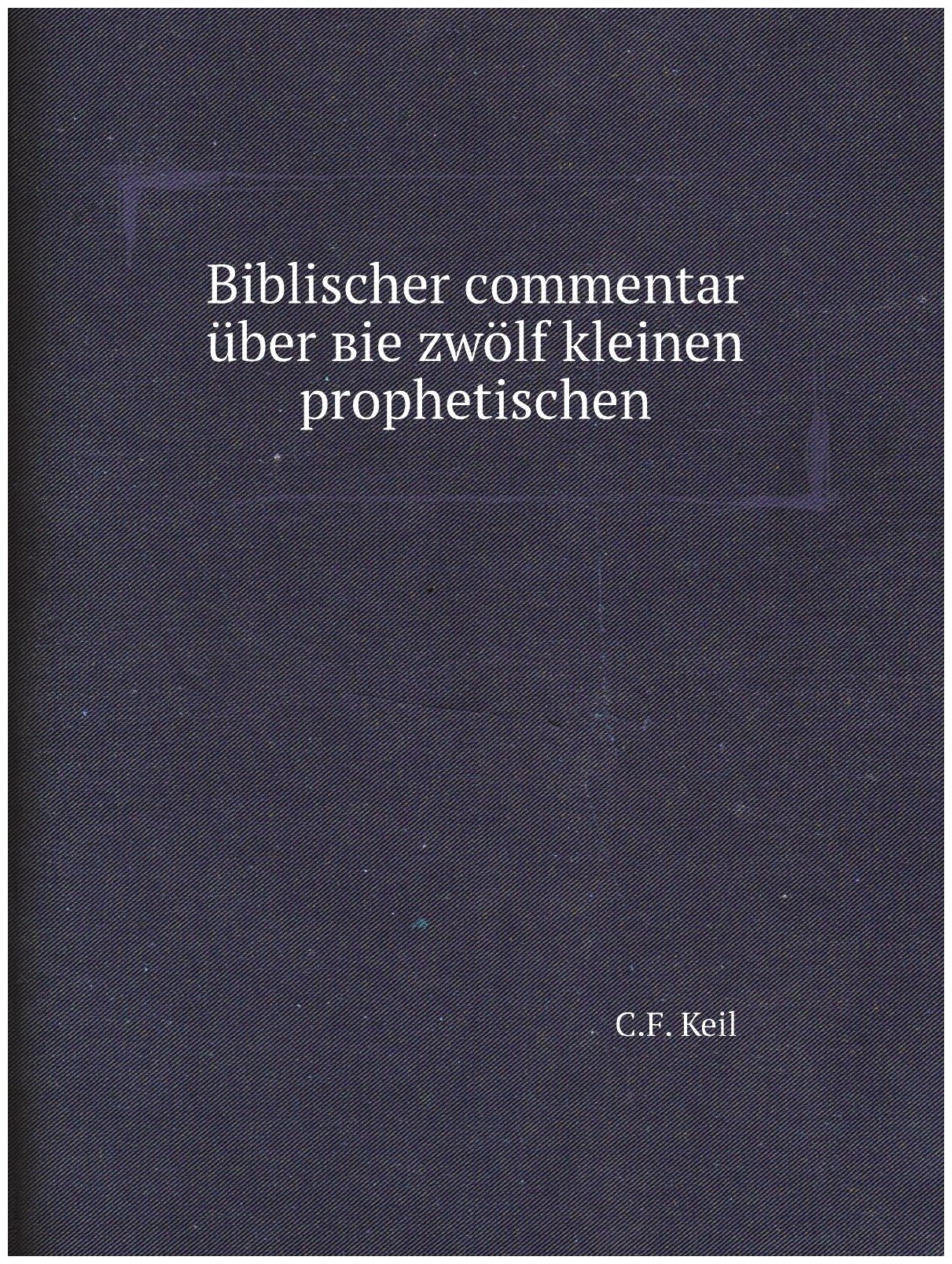 Biblischer сommentar uber вie zwolf kleinen prophetischen - фото №1