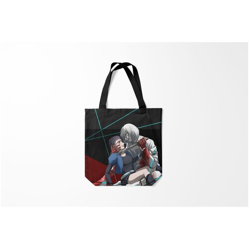 фото Сумка-шоппер / 40х40 см / аниме / akudama drive убийца садист burnettie