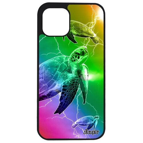 фото Необычный чехол на // apple iphone 12 // "черепаха" панцирная гиганская, utaupia, цветной