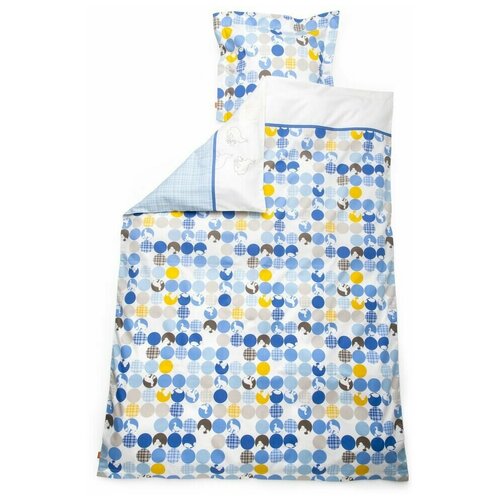 Постельное бельё Stokke Bedlinen 100x135, 40x60 Синий силуэт