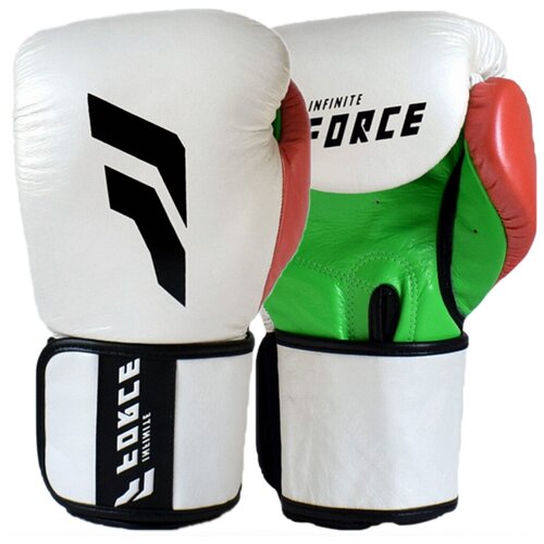 Боксерские перчатки Infinite Force Mexico Белые, вес 12 унций.