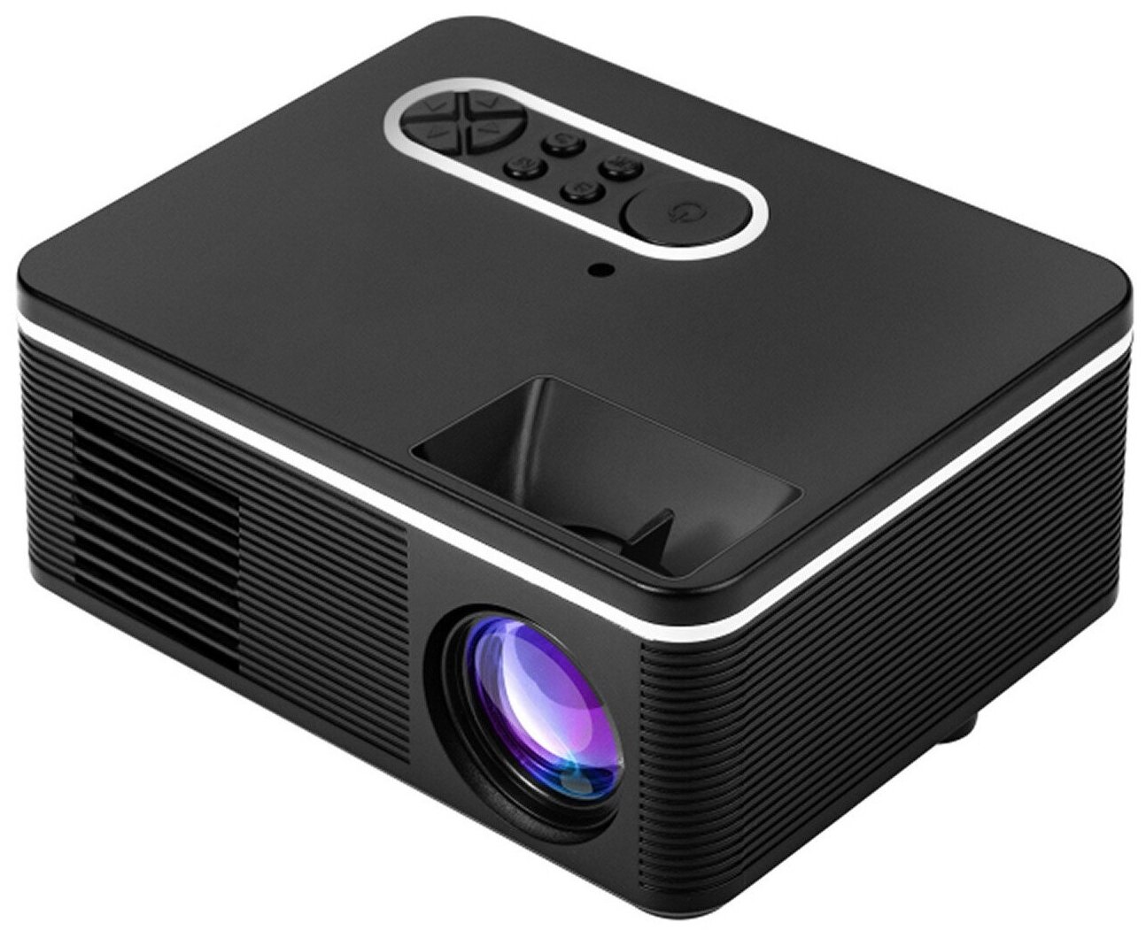 Домашний проектор для просмотра фильмов / Проектор для офиса / Видеопроектор портативный для дома 1920x1080 / Мультимедийный проектор YG360 HD Black