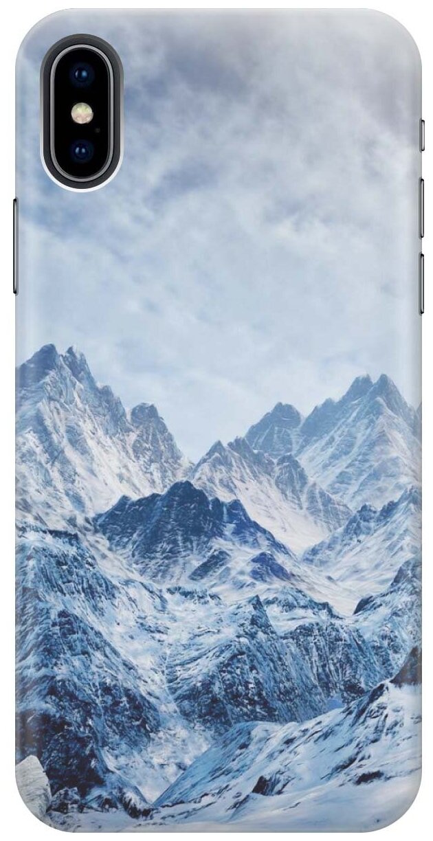 GOSSO Ультратонкий силиконовый чехол-накладка для Apple iPhone XS / X с принтом 