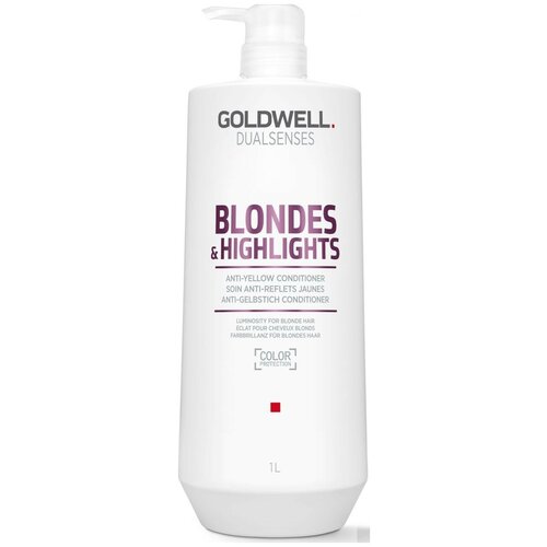 Goldwell Dualsenses Blondes & Highlights Conditioner - Кондиционер осветленных и мелированных волос 1000мл goldwell dualsenses blondes highlights anti yellow conditioner кондиционер против желтизны 200 мл