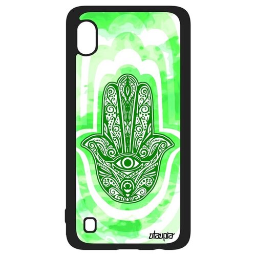 фото Защитный чехол на смартфон // samsung galaxy a10 // "амулет хамса" оберег тора, utaupia, светло-зеленый