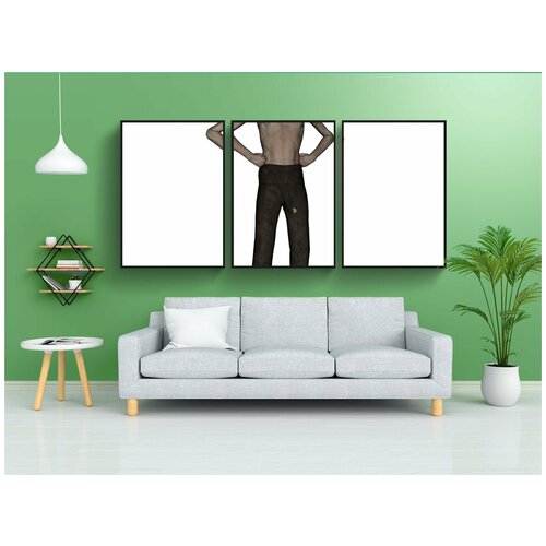 фото Набор модулных постеров для интерьера "демон, вампир, живой мертвец" 60x90 см. в тубусе, без рамки lotsprints